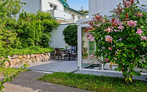 Usedomer Seekiste: Fleur, Vert, Arbuste, Jardin, Rose, Printemps, Cour, Aménagement Paysager, Ombre