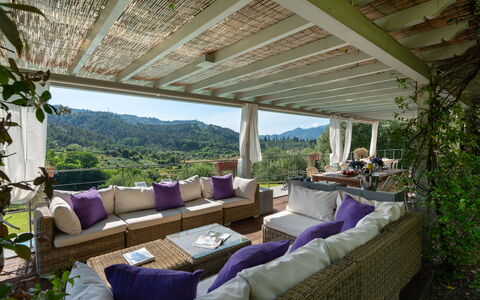 Luxury Green Marignana Villa, Versilia, Pool, Ac,: Propriété, Meubles, Plante, Ombre, Design Intérieur, Chaise, Mobilier De Jardin, Loisir, Immobilier, Arbre