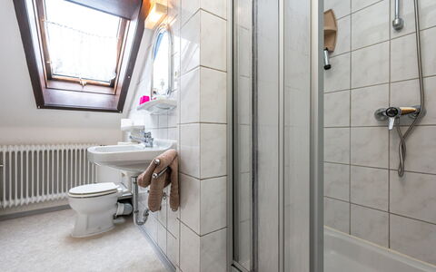 Bayerisch Häusl: Luminaire Plomberie, Propriété, Évier, Robinet, Salle De Bains, Fenêtre, Porte De Douche, Design Intérieur, Douche