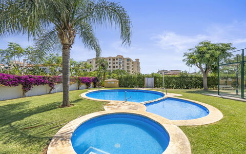 Dénia 487: Arbuste, Jardin, Ombre, Pelouse, Mobilier De Jardin, Arrière-Cour, Aménagement Paysager, Cour, Biens, Chaise