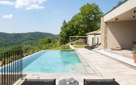 Panorama del Tartufo: Ciel, Plante, L'Eau, Bâtiment, Piscine, Nuage, Arbre, Mobilier De Jardin, Pot De Fleur, Ombre