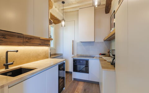 Casa Novecento: Cabinetry, Comptoir, Evier, Bois, Évier, Appareil De Cuisine, Sol, Cuisinière, Cuisine, Sol