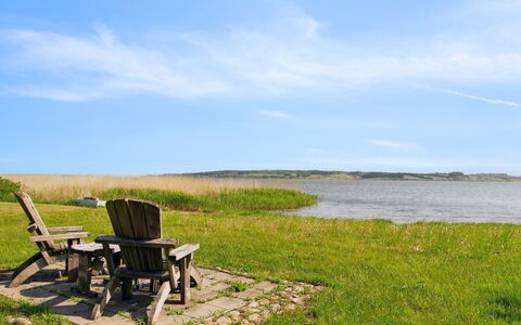 Ginne - 100M to the Fjord: Bleu, L'Eau, Plan D'Eau, Vert, Herbe, Paysage Naturel, Horizon, Prairie, Été, Paysage