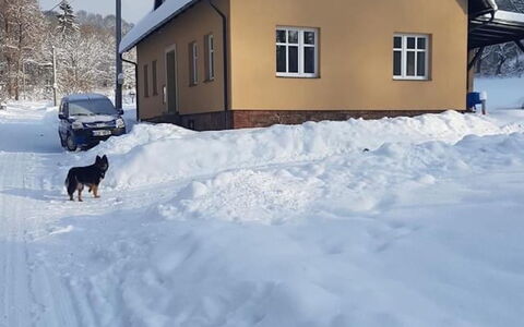 Rudnik 10: Nuage, Ciel, Neige, Bâtiment, Fenêtre, Pente, Maison, Arbre, Gelé, Chalet