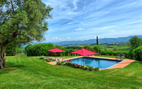 Villa Marliana: L'Eau, Ciel, Nuage, Plante, Arbre, Paysage Naturel, Piscine, Ombre, Lot Terre, Mobilier De Jardin