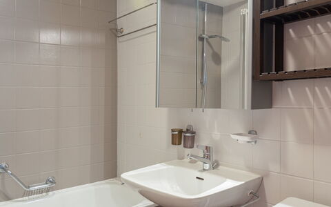 Veysonnaz 655: Marron, Miroir, Robinet, Luminaire Plomberie, Lavabo, Évier, Salle De Bains, Design Intérieur, Architecture