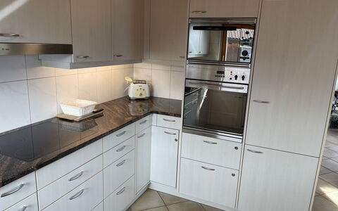 Penthouse Brugg: Cabinetry, Comptoir, Propriété, Bâtiment, Tiroir, Appareil De Cuisine, Cuisinière, Cuisine, Bois, Design Intérieur