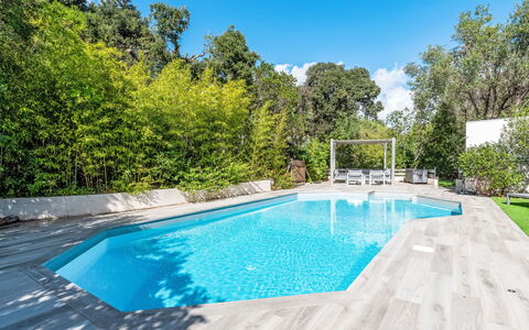 Villa Romana: Bleu, Piscine, Composite, Ombre, Loisir, Jardin, Aménagement Paysager, Eco Hôtel, Conception, Arrière-Cour
