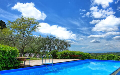 Maggiano: L'Eau, Nuage, Ciel, Plante, Bleu, Piscine, Bleu Azur, Arbre, Ombre, Paysage Naturel