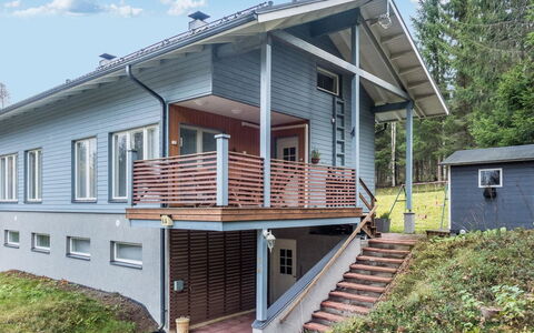 Vuokatin Tähti: Bois, Maison, Domicile, Chalet, Siding, Toit, Porche, Escaliers, Porte, Pente