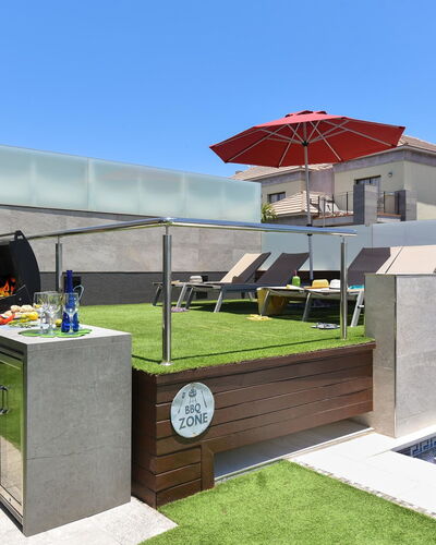 Meloneras Hills 19: Gazon Artificiel, Plante D'Appartement, Arrière-Cour, Patio, Piscine, Cour
