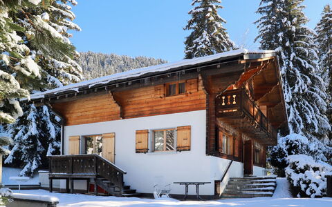 Chalet le Haut Pré: Ciel, Neige, Bâtiment, Fenêtre, Plante, Arbre, Maison, Mélèze, Chalet, Biome