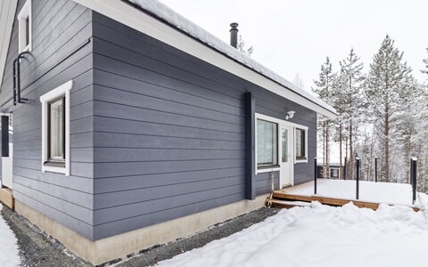 Mäkitie 4: Bois, Siding, Domicile, Planche, Chalet, Dur, L'Hiver, Gelé, Fenêtre À Guillotine, Tache De Bois