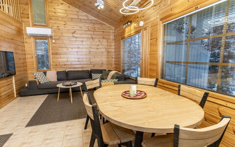 Rukan Ankkuri: Bois, Neige, Chalet, L'Hiver, Toit, Domicile, Gelé, Cabane En Rondins, Siding, Pente