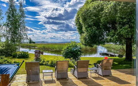 Kiviniemi: Meubles, Chaise, Table, Mobilier De Jardin, Lac, Jardin, Dur, Plate-Forme, Ombre