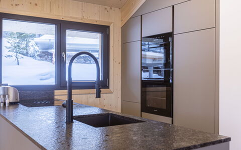 Turracher Höhe 160: Bois, Cuisine, Design Intérieur, Sol, Comptoir, Cabinetry, Domicile, Sol, Plafond, Appareil De Cuisine