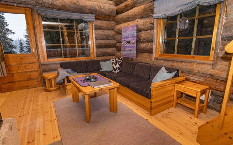 Aurinko-Ruka C6: Bois, Neige, Chalet, L'Hiver, Toit, Domicile, Gelé, Cabane En Rondins, Siding, Pente
