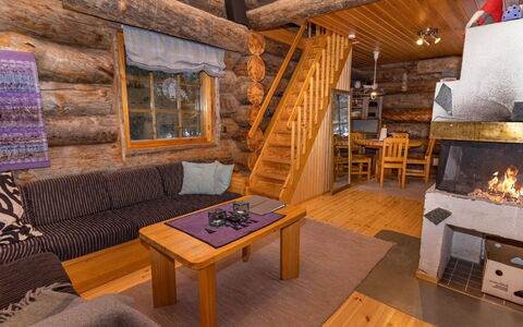 Aurinko-Ruka C6: Bois, Neige, Chalet, L'Hiver, Toit, Domicile, Gelé, Cabane En Rondins, Siding, Pente