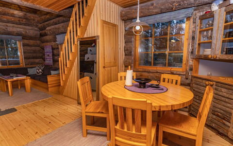 Aurinko-Ruka C6: Bois, Neige, Chalet, L'Hiver, Toit, Domicile, Gelé, Cabane En Rondins, Siding, Pente