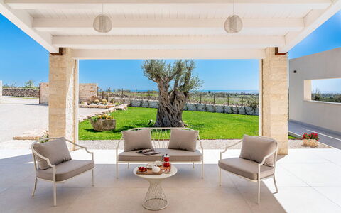 Villa Argento - Rosolini, Sicilia: Meubles, Propriété, Plante, Ciel, Chaise, Ombre, Table, Design Intérieur, Sol, Sol