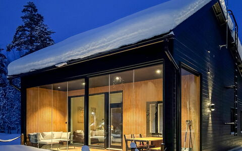 Villa Aava: Arbre, Banque, Maison, Chalet, Lac, Étang, Forêt, Cabane En Rondins