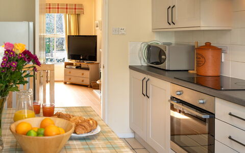 Falcon Lodge: Cabinetry, Comptoir, Propriété, Cuisine, Bâtiment, Cuisinière, Appareil De Cuisine, Design Intérieur, Tiroir, Électroménager