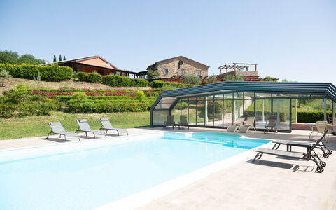 Villa Trivigno: Piscine, Jardin, Recours, Aménagement Paysager, Ombre, Store, Biens, Eco Hôtel, Villa, Plante D'Appartement