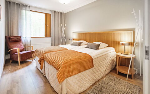 Mäntyranta 1: Meubles, Design Intérieur, Bois, Sol, Sol, Plafond, Lit, Chambre, Pièce, Textile