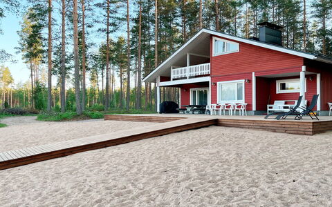 Lumpeenranta: Bois, Chalet, Ombre, Siding, Dur, Plate-Forme, Porche, Planche