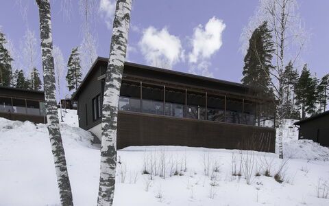 Villa Koivu: Neige, L'Hiver, Bois, Chalet, Maison, Toit, Cabane, Domicile, Gelé, Cabane En Rondins