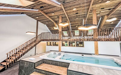 Stein an der Enns 614: Propriété, Piscine, Bâtiment, Bois, Maison, Sol, Faisceau, Loisir, Fenêtre, Canapé