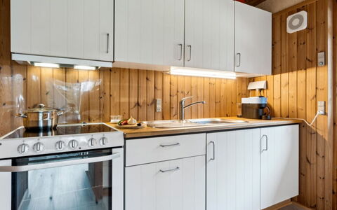 Sofja - 175M to the Fjord: Cuisine, Appareil De Cuisine, Comptoir, Bois, Principaux Appliance, Cabinetry, Design Intérieur, Évier, Sol, Plafond