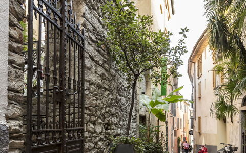 Ascona 180: Plante, Bâtiment, Fenêtre, Pot De Fleur, Surface De La Route, Quartier, Ruelle, Design Urbain, Route, Façade