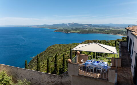Sunset Sea View, Baratti, Populonia, Wifi, Ac: Bleu, Plan D'Eau, Horizon, Cotiers Et Relief Océaniques, Côte, Mer, Océan, Lac, Baie