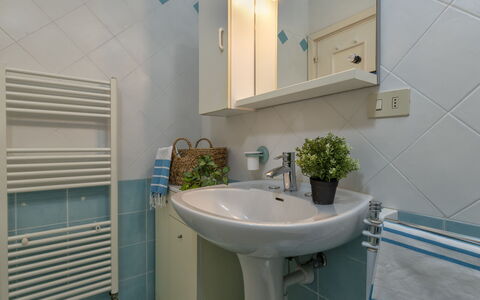 Damà: Miroir, Luminaire Plomberie, Robinet, Évier, Propriété, Lavabo, Plante, Salle De Bains, Violet, Bleu Azur
