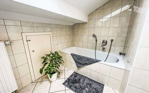 Blue Mountain Sky: Propriété, Baignoire, Luminaire Plomberie, Plante, Salle De Bains, Design Intérieur, Bâtiment, Architecture, Douche, Sol
