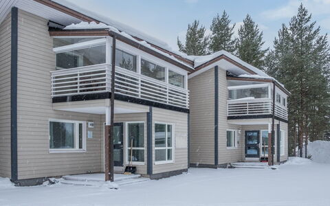 Vuokatinranta Suite 4 C: L'Hiver, Domicile, Siding, Neige, Gelé, Chalet, Balcon, Daylighting