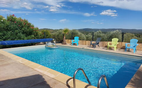 Les Lauriers Blancs: Bleu, Piscine, Meubles, Mobilier De Jardin, Recours, Chaise, Ombre, Eco Hôtel, Pot De Fleur
