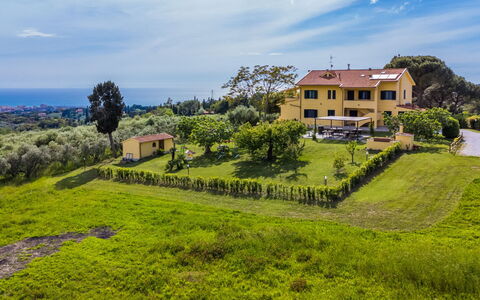 Podere la Maestà: Nuage, Ciel, Plante, Propriété, Bâtiment, Paysage Naturel, Bleu Azur, Arbre, Lot Terre, Maison