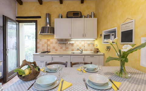 La Vecchia Stalla: Propriété, Vaisselle, Vaisselle, Cabinetry, Plante, Fenêtre, Design Intérieur, Cuisine, Table, Appareil De Cuisine