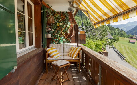 Chalet Anita: Bois, Balcon, Tache De Bois, Store, Pot De Fleur, Plante D'Appartement, Dur, Porche, Ombre, Conception