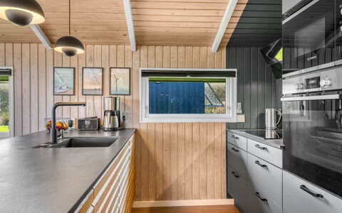 Ofrath - 350M to the Fjord: Bois, Cuisine, Plafond, Électroménager, Appareil De Cuisine, Comptoir, Principaux Appliance, Luminaire, Tache De Bois, Dur