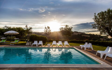 Villa Angelica: L'Eau, Nuage, Plante, Ciel, Piscine, La Nature, Bleu Azur, Arbre, Mobilier De Jardin, Ombre
