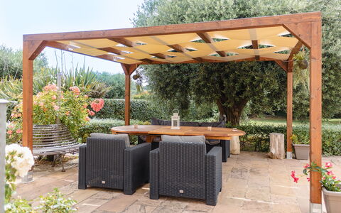 Cyca Holiday Home: Plante, Propriété, Meubles, Ombre, Table, Tableau De Plein Air, Mobilier De Jardin, Pot De Fleur, Ciel, Arbre