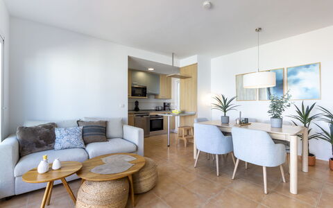 Mojacar Breeze: Meubles, Sol, Appartement, Chaise, Table Cuisine Et Salle A Manger, Canapé, Dur, Salon, Parquet