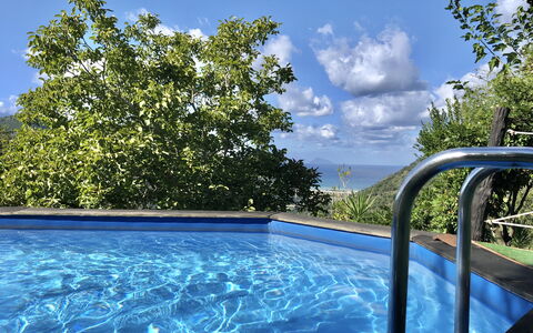 San Noto House With Pool Ac Wifi: Bleu, L'Eau, Piscine, Loisir, Mobilier De Jardin, Recours, Ombre, Tropiques, Eco Hôtel, Caractéristique De L'Eau