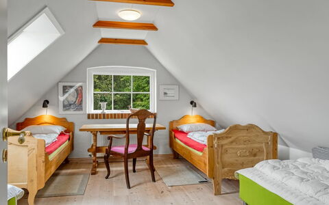Ømunde - 1.8Km from the Sea: Design Intérieur, Chambre, Meubles, Bois, Plafond, Sol, Lit, Sol, Pièce, Éclairage