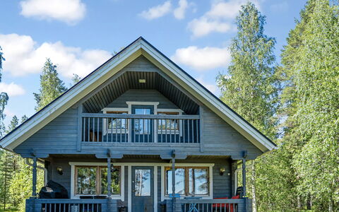 Villa Wirtanen: Maison, Domicile, Chalet, Siding, Toit, Porche, Biens, Ferme, Batiments Jardin, Cabane En Rondins