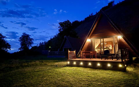 Lodge 6: Chalet, Domicile, Nuit, Cabane En Rondins, Siding, Eco Hôtel, Cabane, Ferme, Porche, Dur