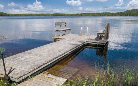Kotaniemi: L'Eau, Plan D'Eau, Jetée, Bois, Quai, Paysage Naturel, Boardwalk, Banque, Lac, Planche